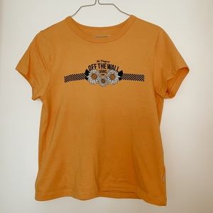 Vans sunflower print tee